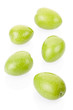 Olives collection isolated on white, clipping path