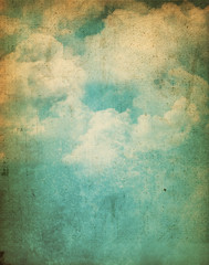 Wall Mural - grunge clouds background