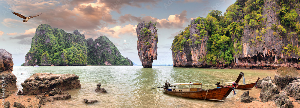 James Bond Island, Phang Nga, Thailand - obrazy, fototapety, plakaty 