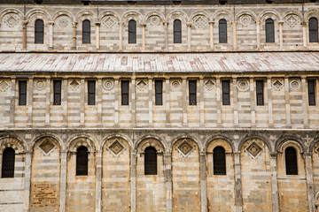 Sticker - Wall and Windows on Ancient Pisa Church