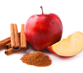 Wall Mural - Apple with cinnamon.