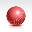 Vector Illustration of a Cricket Ball
