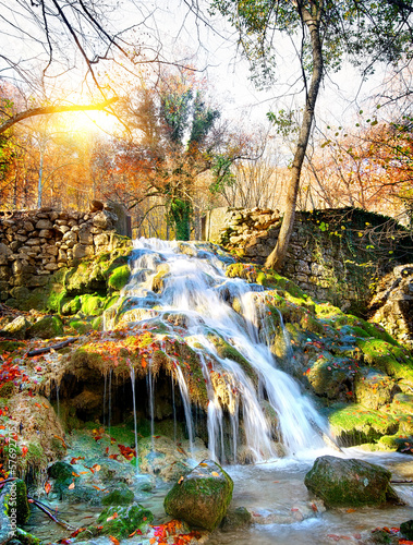 Naklejka na kafelki Waterfall