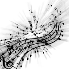 Wall Mural - music notes