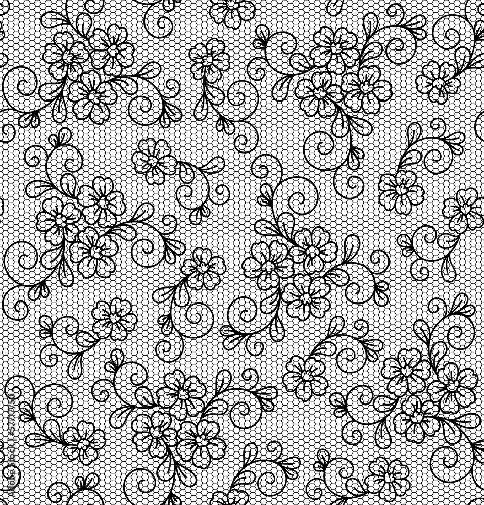 Seamless lace pattern Stock Vector | Adobe Stock seamless-lace-pattern-stock-vector-adobe-stock