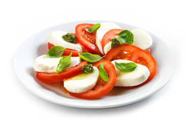 Poster - tomato and mozzarella salad