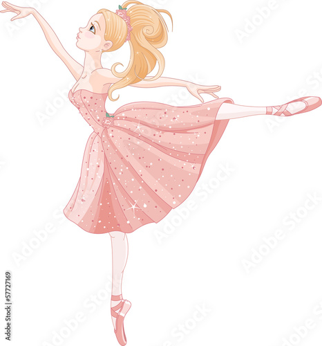 Foto-Lamellenvorhang - Dancing ballerina (von Anna Velichkovsky)