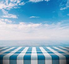 Tablecloth On Ocean