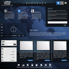 Professional Corporate Website template design 