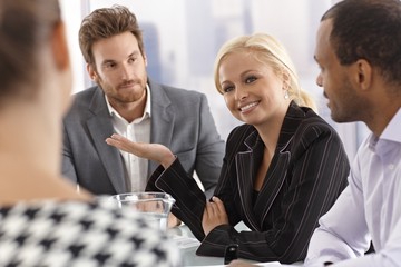 Canvas Print - Business meeting