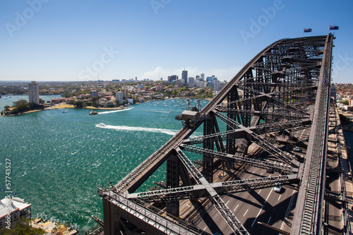 Obraz na płótnie North Sydney od Harbour Bridge