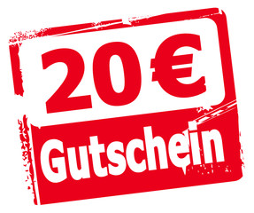 Sticker - 20 € Gutschein