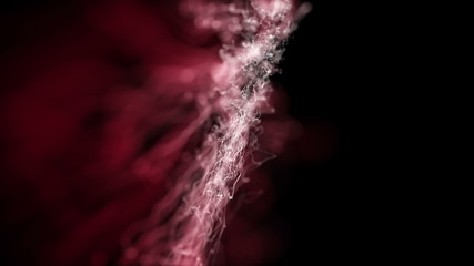 Poster - fantastic animation – particle stripe object in motion – loop HD