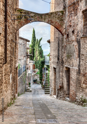 Naklejka na szybę antique Italian alley