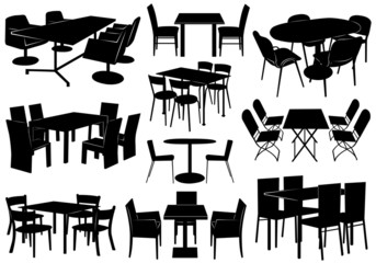 Illustration Of Tables And Chairs