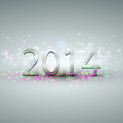 Wall Mural - Happy new year 2014 celebration background