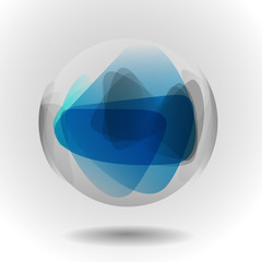 Wall Mural - Sphere Glass Ball.