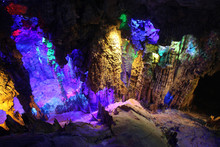 Reed Flute Caves In Guilin, Guangxi Provine, China