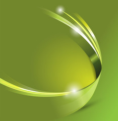 Aufkleber - Universal Green abstract vector background with 3D effect