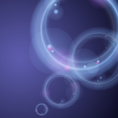 Wall Mural - Abstract Neon Circles.