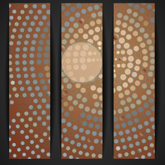 Wall Mural - Abstract Dotted Circle Background.