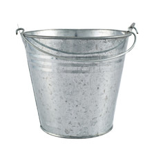 Metal Zinc Bucket Isolated