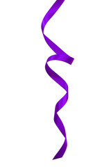 Sticker - purple ribbon isolated