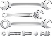 Spanners Wrench, Nuts & Bolts