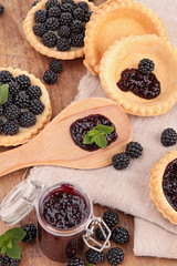 Poster - blackberry pastry and jam