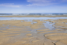 Spain, Galicia, Atlantic Ocean Beach, Low Tide