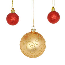 Gold And Red Baubles