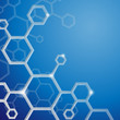 © helenstock - Molecule Abstract Background.