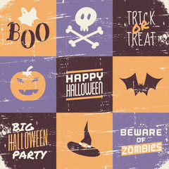 Sticker - Halloween Vintage Collage