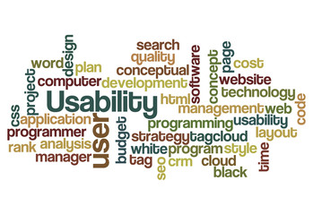 usability user project application concept background