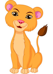 Poster - Cute lioness cartoon