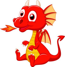 Cute Baby Dragon Cartoon