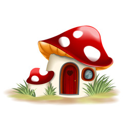 Wall Mural - Fantasy mushroom house