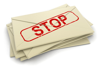 Poster - Stop letters  (clipping path included)