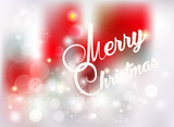 Fototapeta Mapy - Merry christmas greeting card, vector illustration