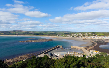 Sticker - View from St Michaels Mount Cornwall England uk