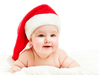 Fototapete - Baby  in a red hat