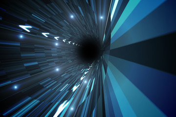 Aufkleber - Lines of white arrows on futristic background