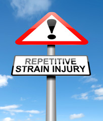 Repetitive strain injury concept.