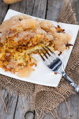 Portion of Homemade Potato Fritters