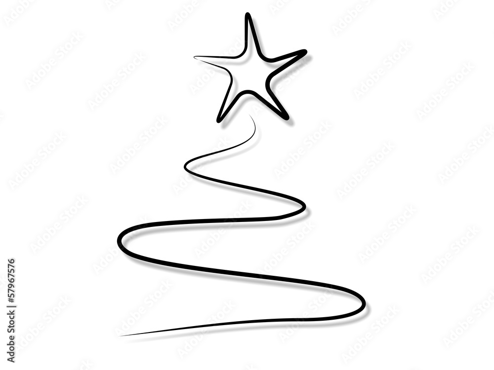 Stock-Vektorgrafik Stern Schweif Weihnachten Tribal | Adobe Stock