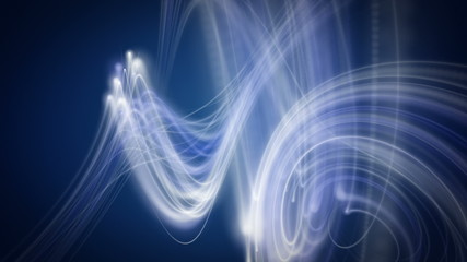 Poster - wonderful animation - stripe wave object in motion – loop HD