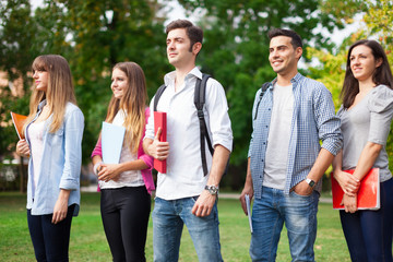 Wall Mural - Group of students