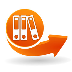 Sticker - classement sur bouton web orange