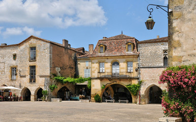 Wall Mural - France, village of Monpazier in Perigord