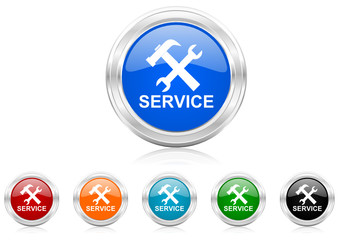 Aufkleber - service icon vector set